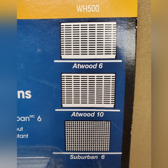 Flying insect screen for RV water heater Atwood 6 10 and Suburban 6 Camco WH500 - Picture 2 of 10